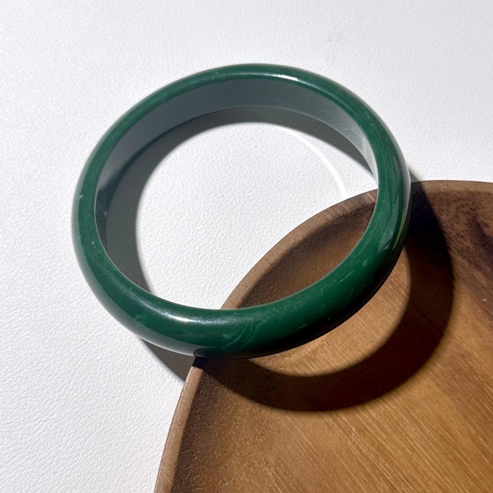 Circular Resin Bangle Bohemian Retro Hand Ring Cute Circular Geometric Bracelet Spring Summer