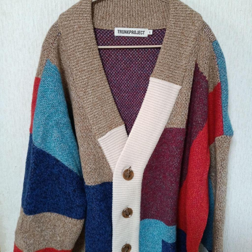 [USED] TRUNKPROJECT Multicolor Cardigan, Size L, Worn by BTS V
