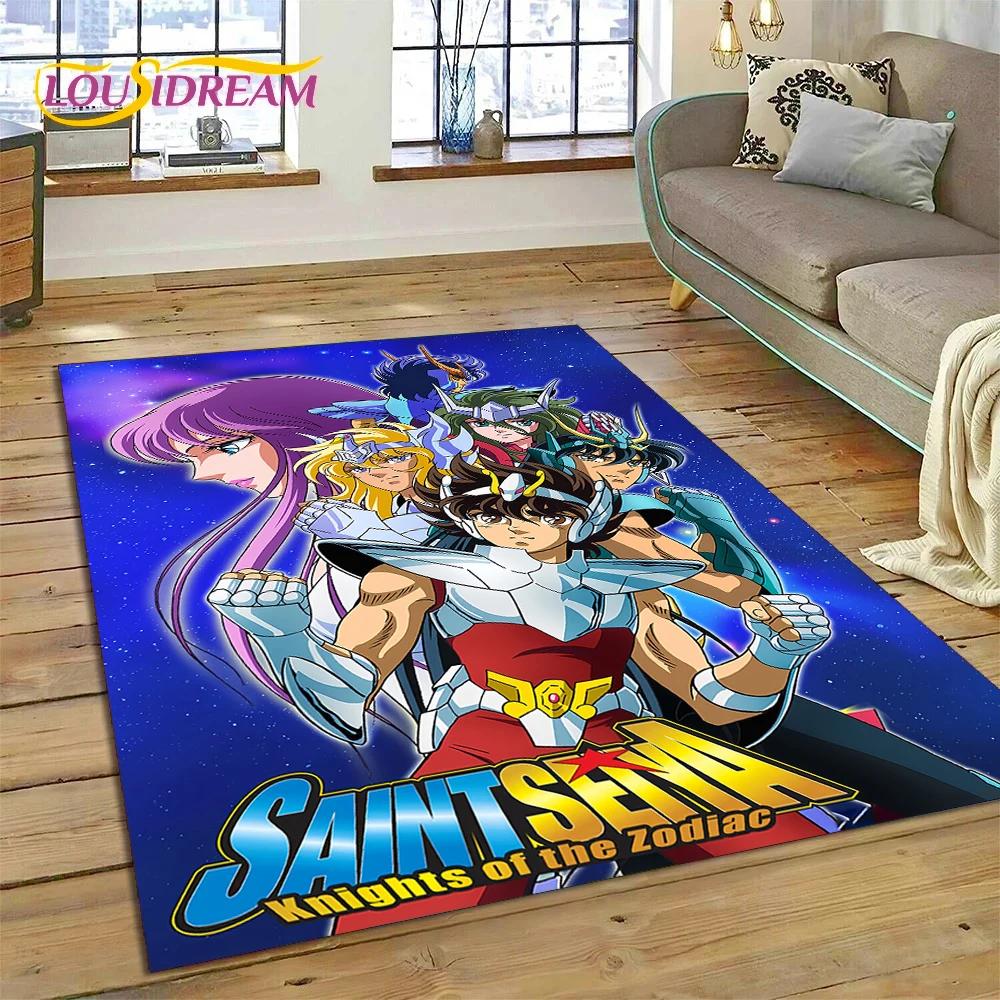 Мультяшный Saint Seiya 3D Ретро Аниме Ковер для Гостиной Спальни Домашнего Декора, Напольный Коврик Нескользящий для Дивана Придверный Коврик Подарок Детям