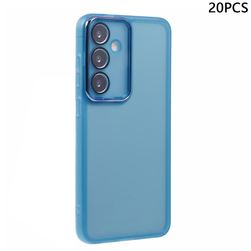 Bulk Purchasing 20Pcs For Samsung Galaxy A35 5G Case Electroplated Camera Frame TPU Phone Cover Precise Cutouts