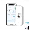WiFi Tuya Smart Temperature & Humidity Sensor with Mobile App Control