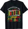 Футболка Juneteenth Черная история Черная свобода 1865
