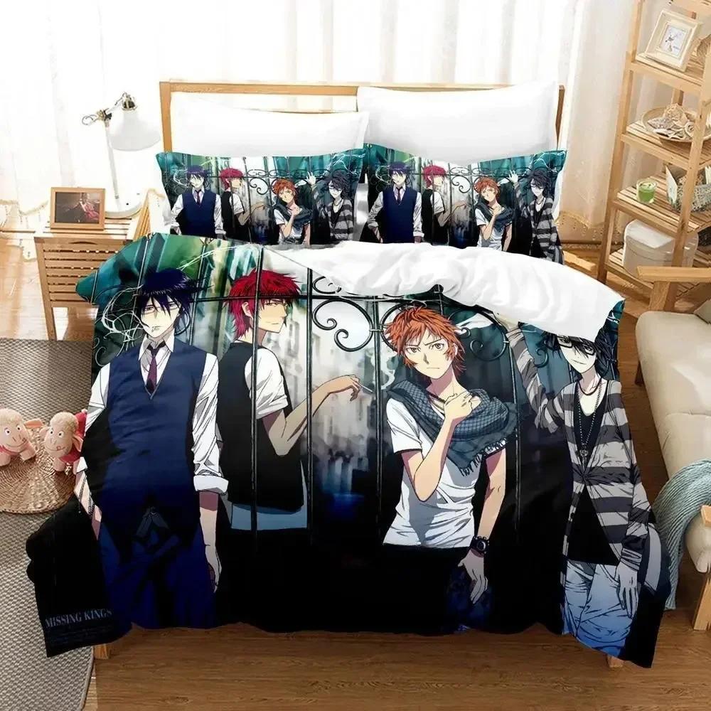 K project Mikoto Suoh No Blood! No Bone! No Ash! Printed Bed Set Duvet Cover Pillowcase Bedding Set Bed Linen Sheet Quilt Cover