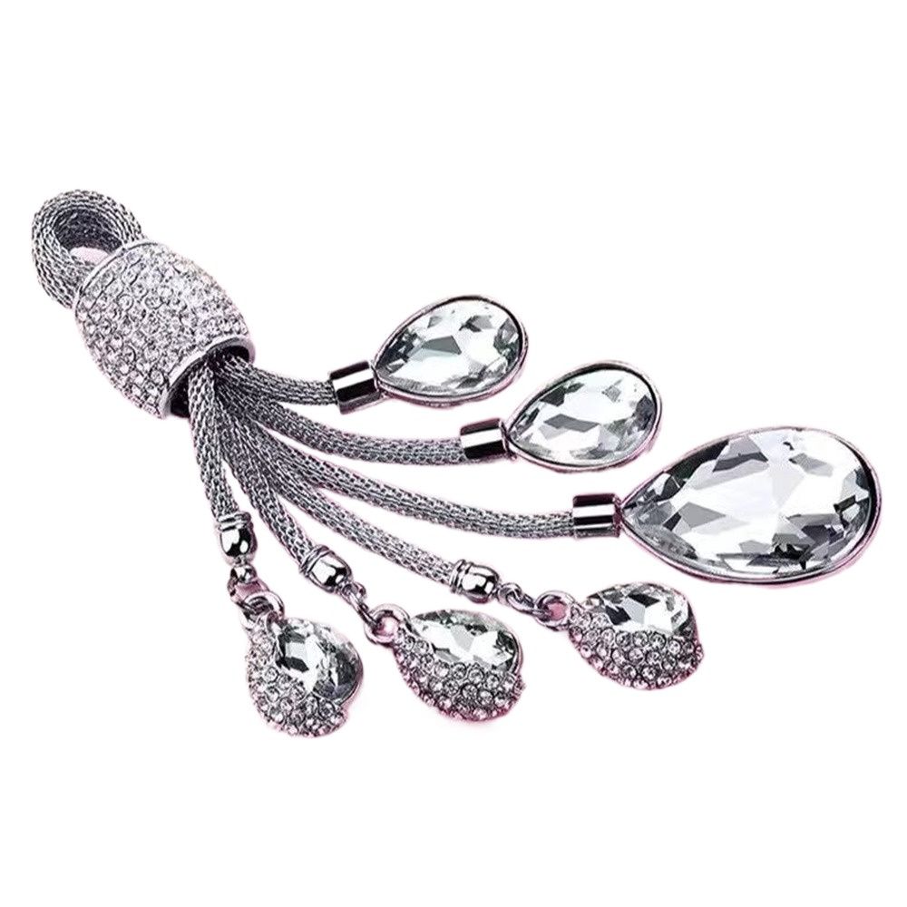 Украшение упаковки, брелок для ключей с каплями воды, брелок для ключей со стразами, подвеска для ключей с кристаллами