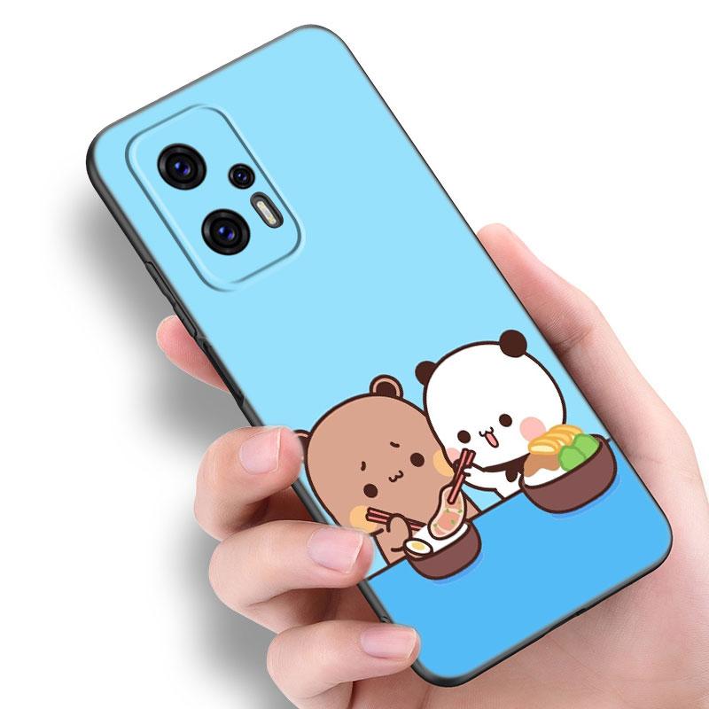 Cute BuBu DuDu Black Silicone Phone Case For Xiaomi POCO X3 X4 NFC F3 F4 GT F5 M3 M4 M6 X5 X6 Pro 5G C55 C65 M5