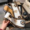 Silk scarf women's high-end sense, thin in winter, versatile in winter, suit, thin and narrow neck protection, scarf, new long and small scarf.