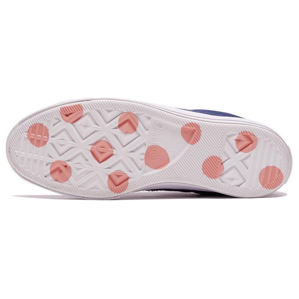 Converse One Star Ox Удобные Повседневные Нескользящие Прочные Низкие Кеды для Скейтбординга Унисекс Кроссовки Темно-синие Белые 160621C