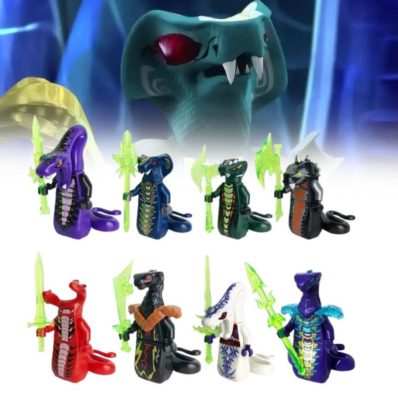 Building Snake Ninjago Blocks With Weapon Educational Model Kids Gifts Birthday