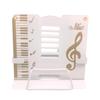 Musical Note Tabletop Music Easy To Cute Plaza Original [Cute Design] Stand, Lightweight, Compact, Foldable, Carry, [coco Packaging] (white)