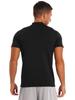 Mens Mock Neck Short Sleeve T Shirt Casual Solid Color Slim Fit Tee Top Undershirt Basic Wear