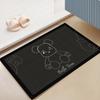 1 шт. Коврик для ванной с мультяшным рисунком, Впитывающий коврик для пола для ванной, Быстросохнущий коврик для ног с нескользящей основой для двери ванной, Коврик для входной двери