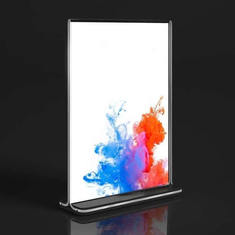 Прозрачный держатель для бумаги Держатель для таблички в ресторане Прозрачная доска для показа формата А4 Офисная фоторамка Свадебная 1 шт.