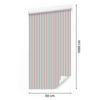 Wallpaper Stripes Coral and Mint for Living Room and Bedroom 50x1000