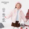 Зимнее пальто для девочек MOMOCO в корейском стиле из искусственного меха