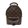 [Б/У] Рюкзак Palm Springs Mini из коричневого канваса с покрытием и монограммой, с золотой фурнитурой - Очень хорошее состояние #SFX19W