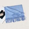 Autumn and Winter New Solid Color Scarf Imitation Cashmere Scarf Women's Warm Shawl Scarf