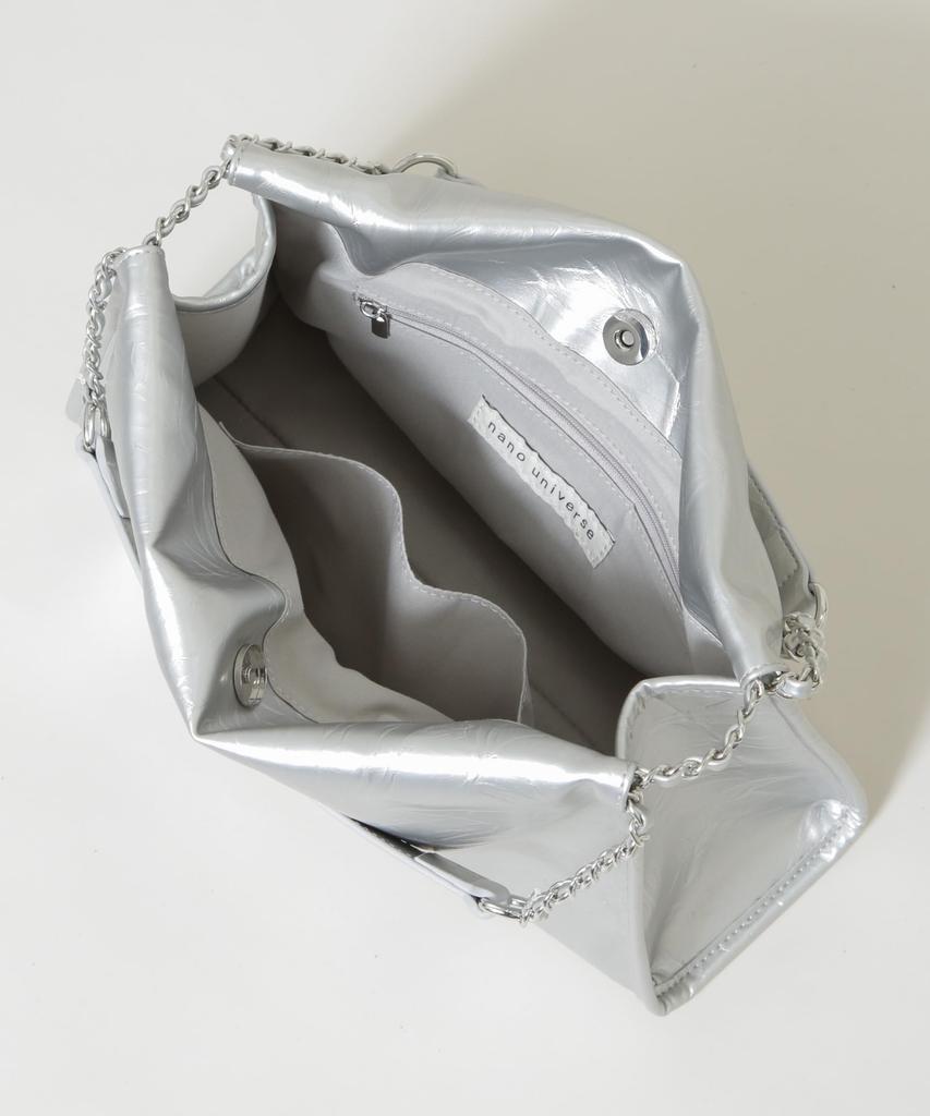 Женская сумка на цепочке Nano Universe со сборками, F 010, Черный, 673-6132300