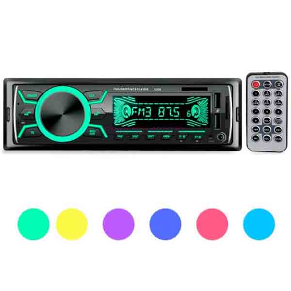 Автомобильный MP3-плеер с двойным USB, Bluetooth, автомобильный комплект громкой связи для телефона, MP3-плеер, радио 5008