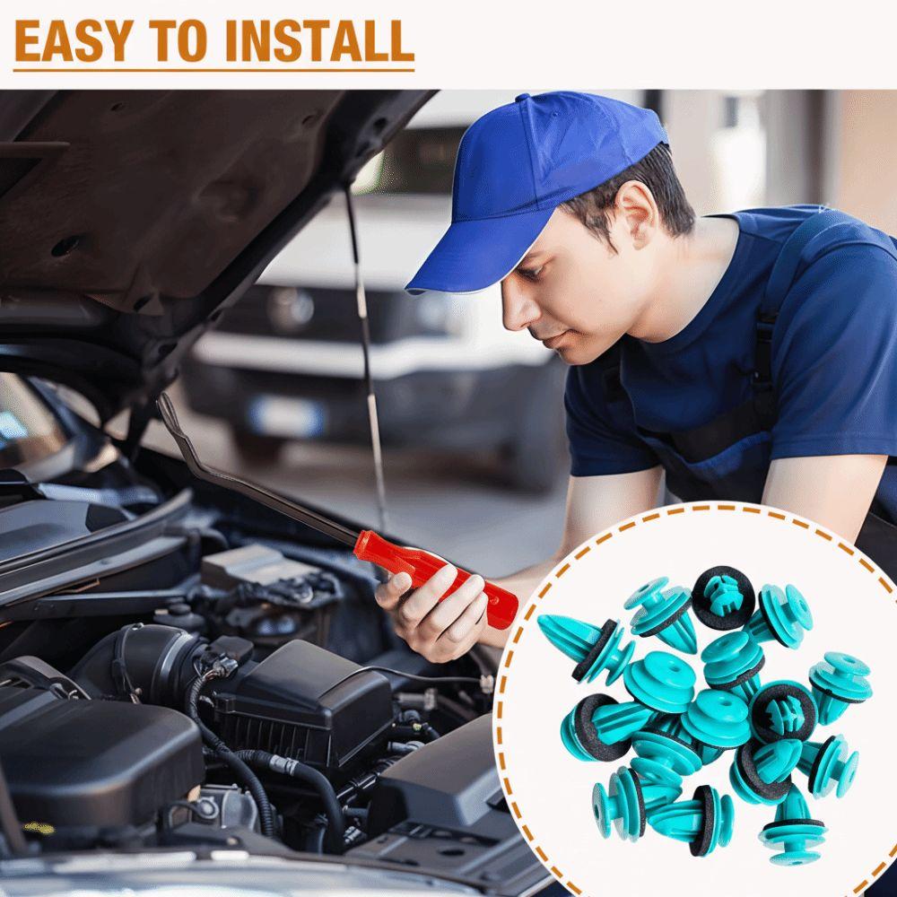100pcs Door Buckle Retainer Fastener Rivet Accessories Car Interior Seal Ring Interior Car