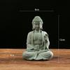 Oriental Culture Sandstone Buddha Green Sandstone Buddhist Ornament Tea Pet   Restaurant