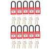 . Lockout Tagout Lock, Safety Padlock, Insulated Lockout Lock, Lockout Padlock for Mechanical Equipment (Red)