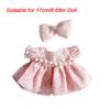 Handmade Fabric Princess Style Lantern Sleeve Solid Color Rhinestone Doll Costume Lolita Doll Dress Fashion Style 4 Styles