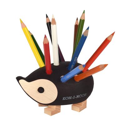 Подставка для цветных карандашей Kohinoor Hedgehog 9960S12001 9960 Коричневый 12 Цветов Набор Обычный Импортный Продукт