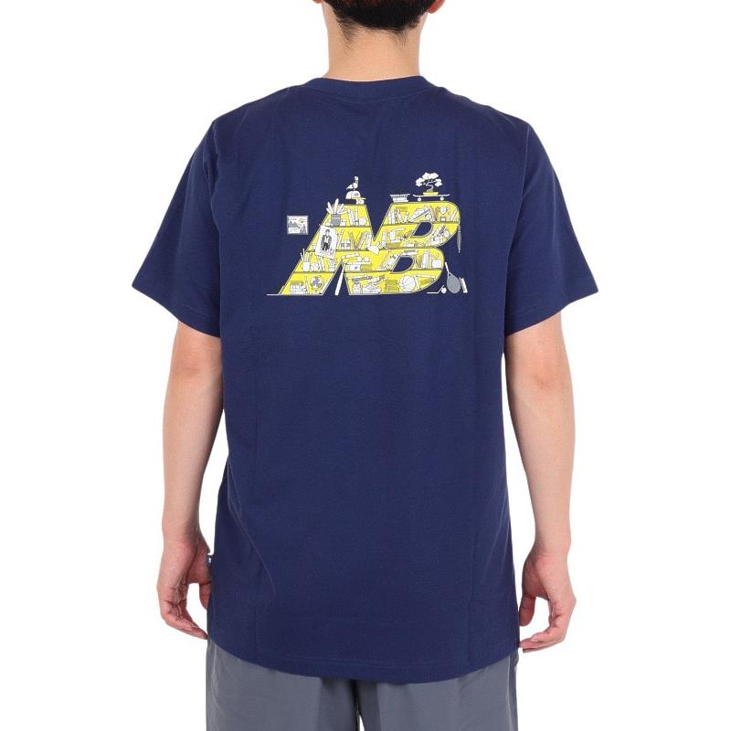 New Balance Футболка мужская Морской синий MT41586-NNY