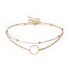 New Arrival Fashion Modern Choker Necklace Two Layers Round Necklaces Gold Color Necklace Choker Jewelry For Women