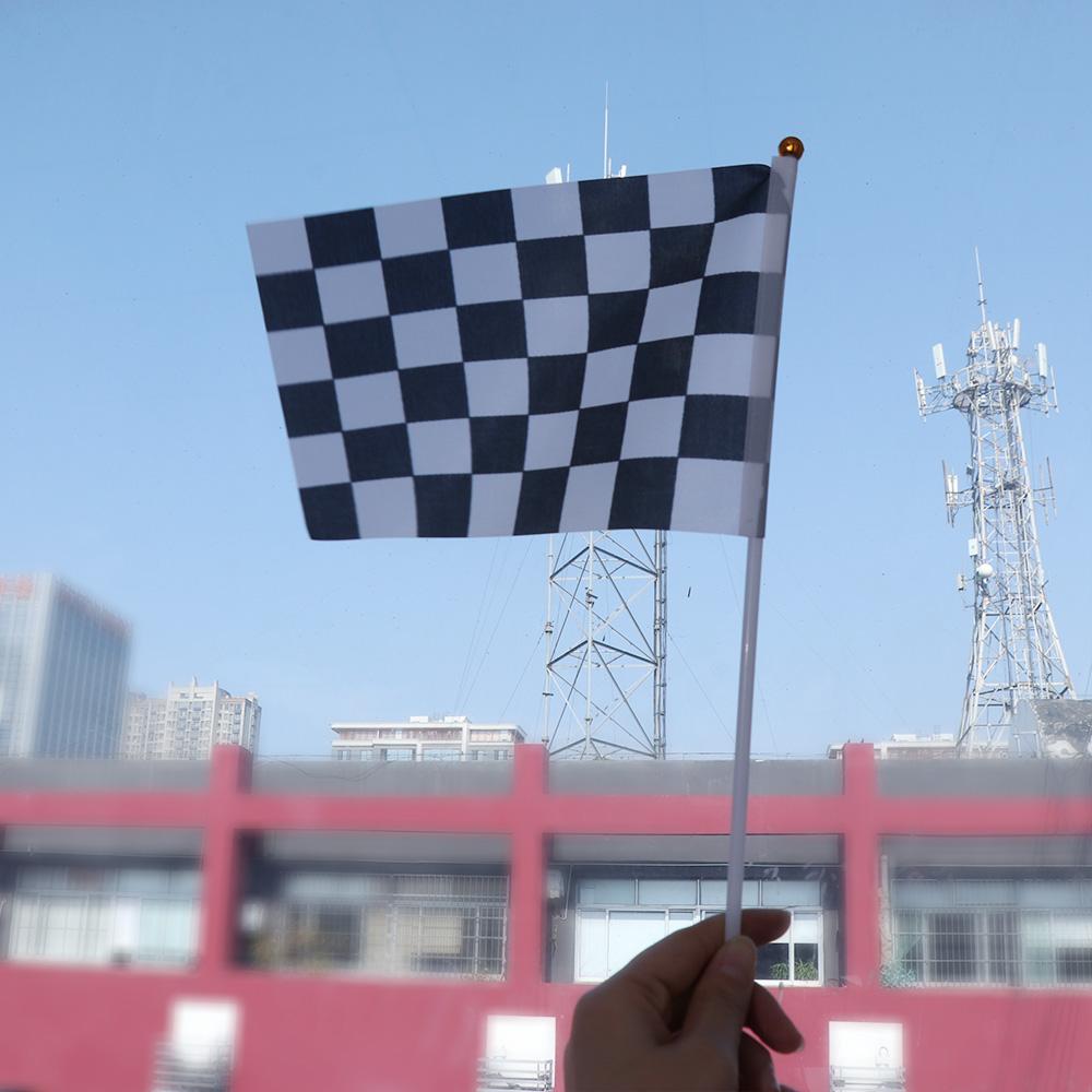 Flag Racing Party Sport Events Check Flag Racing Polyester Flags Waving Flags Racer Checkered Flags