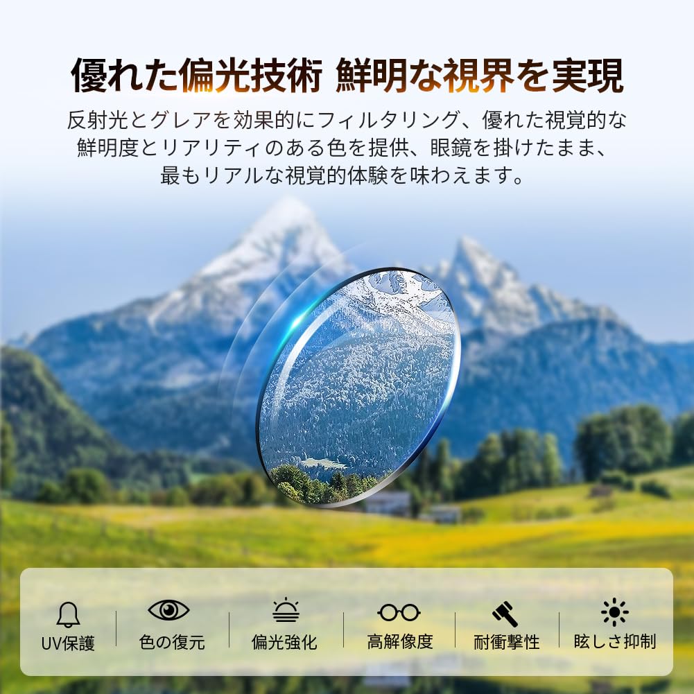 TT-Valley Polarized Sports Sunglasses with Ultra-Lightweight Metal Lenses and UV Protection for Driving, Baseball, Cycling, Night Fishing, Running,