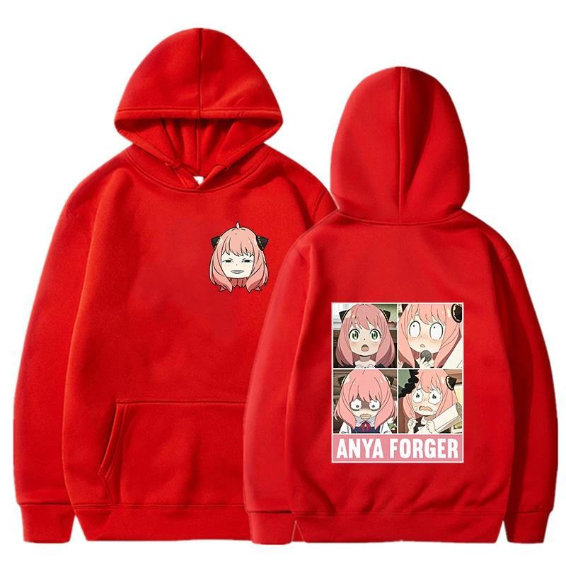 Харадзюку Аниме Spy X Family Мужское Худи Большого Размера Брендовое Худи Y2K Одежда Винтажная Мода Пуловеры с Длинным Рукавом