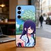 Чехол для телефона Anmie W-OSHI NO KO Для Samsung Galaxy A73, A72, A71, A70, A53, A52, A51, Другие Мягкий Черный Чехол