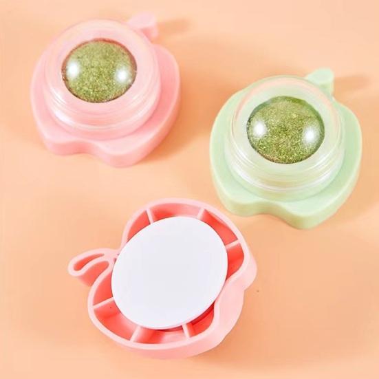 Мяч из кошачьей мяты Настенная присоска Игрушки для кошек Вращающаяся игрушка из кошачьей мяты Клейкая интерактивная игрушка в форме фруктов с пыленепроницаемой крышкой Способствует здоровью полости рта Игрушка для облизывания