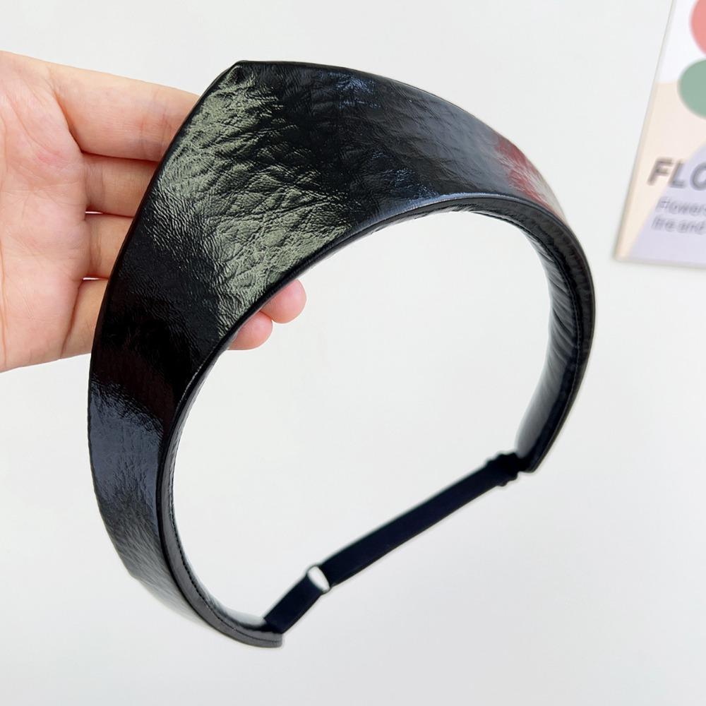 Leather Crown Hairband Anti Slip Hairpin Headband Vintage Hair Hoop Ladies Headwear