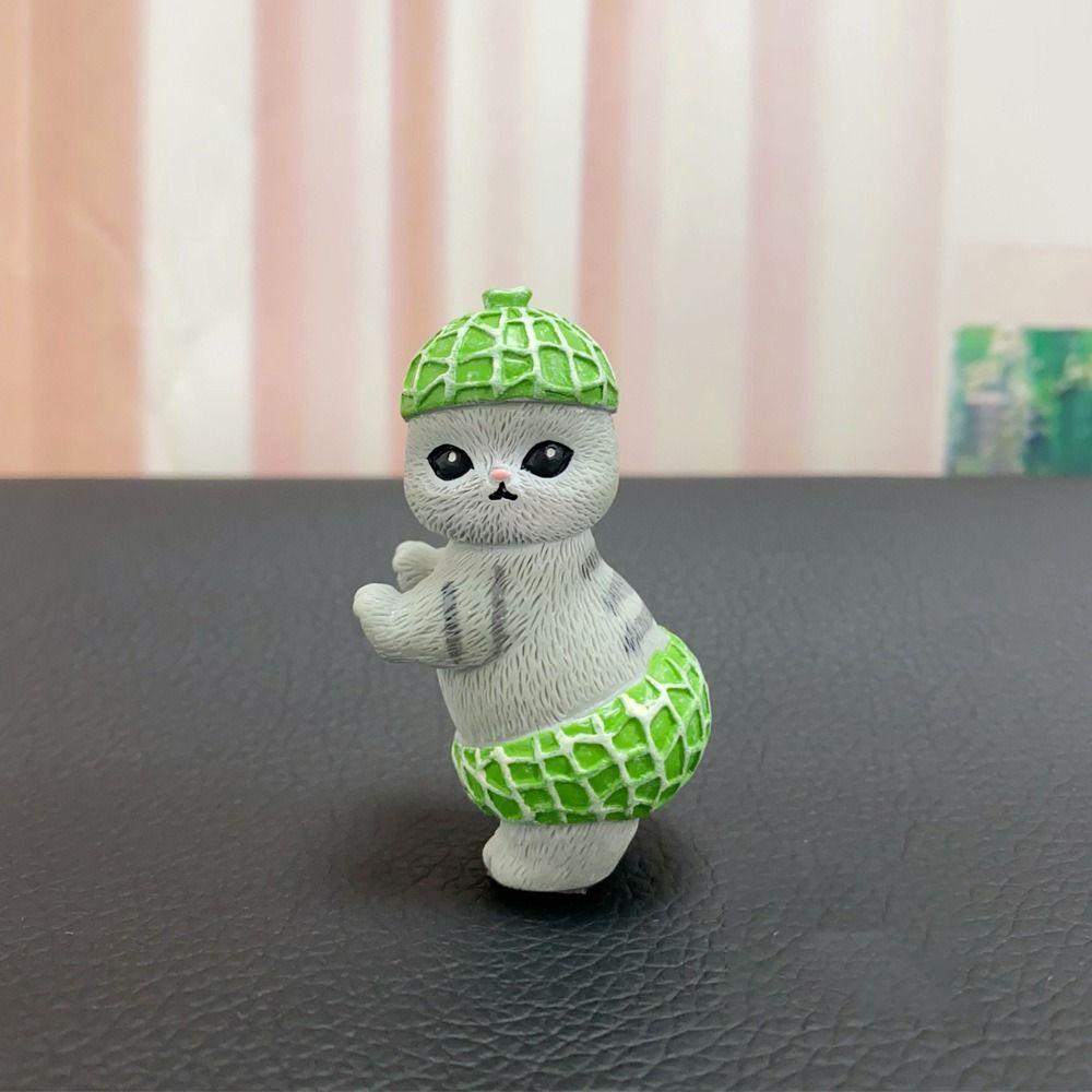 Creative Car Dashboard Ornament Fruit Dance Cat Car Temporary Stop Sign Moving License Plate