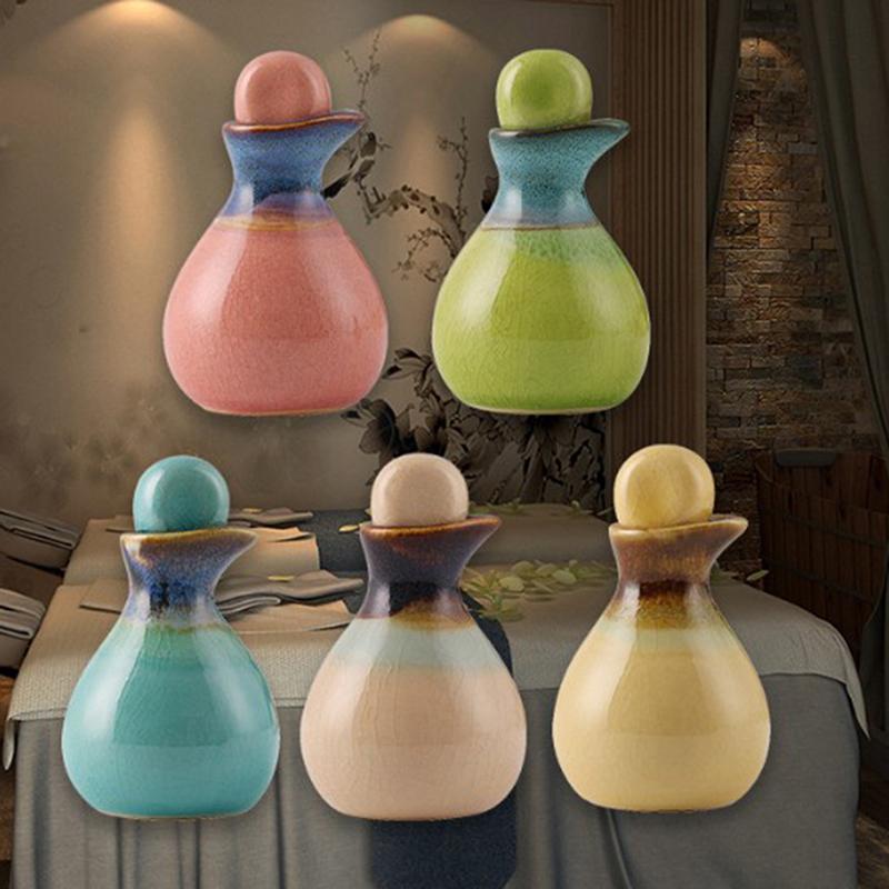 Керамическая бутылка эфирного масла с ароматом, ароматерапия, пустой контейнер для хранения 60 мл