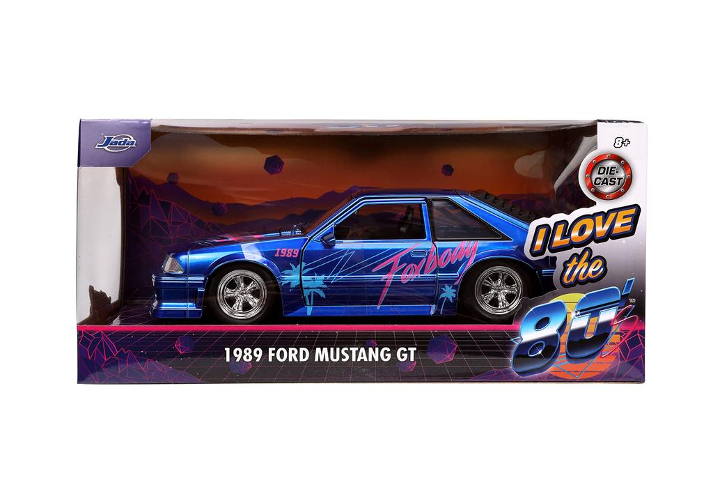 JADA TOYS Я ЛЮБЛЮ миникар Ford Mustang GT 1989 года 124 1980-х годов