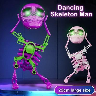 3D игрушка-скелет, забавная танцевальная игрушка-скелет, качающийся скелет, игрушки для снятия стресса, ручная заводная игрушка-качалка для украшения