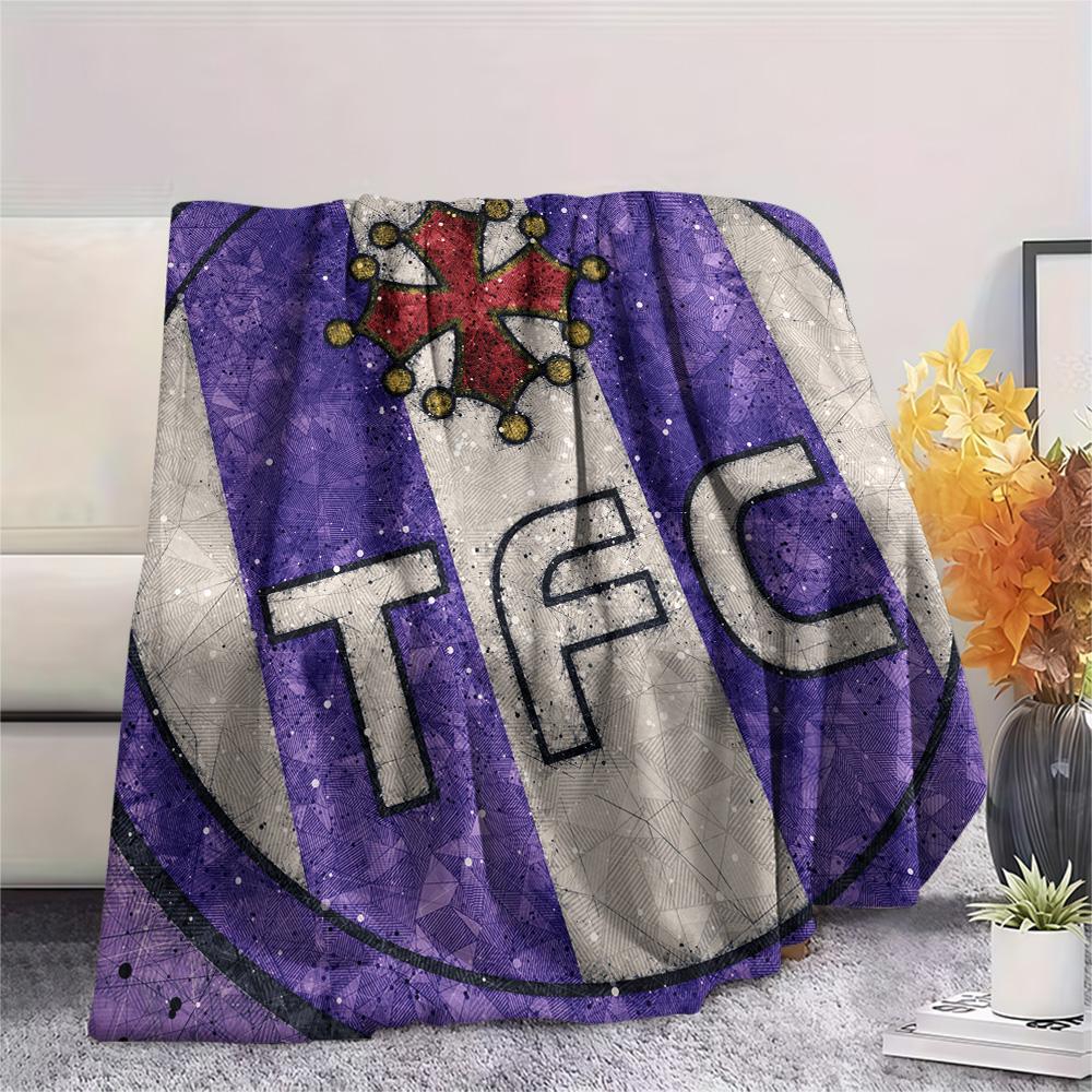 Toulouse Football Club  Print Flannel Blanket, High quality Comfortable for All Seasons, Home Decor, Warmth and Comfort