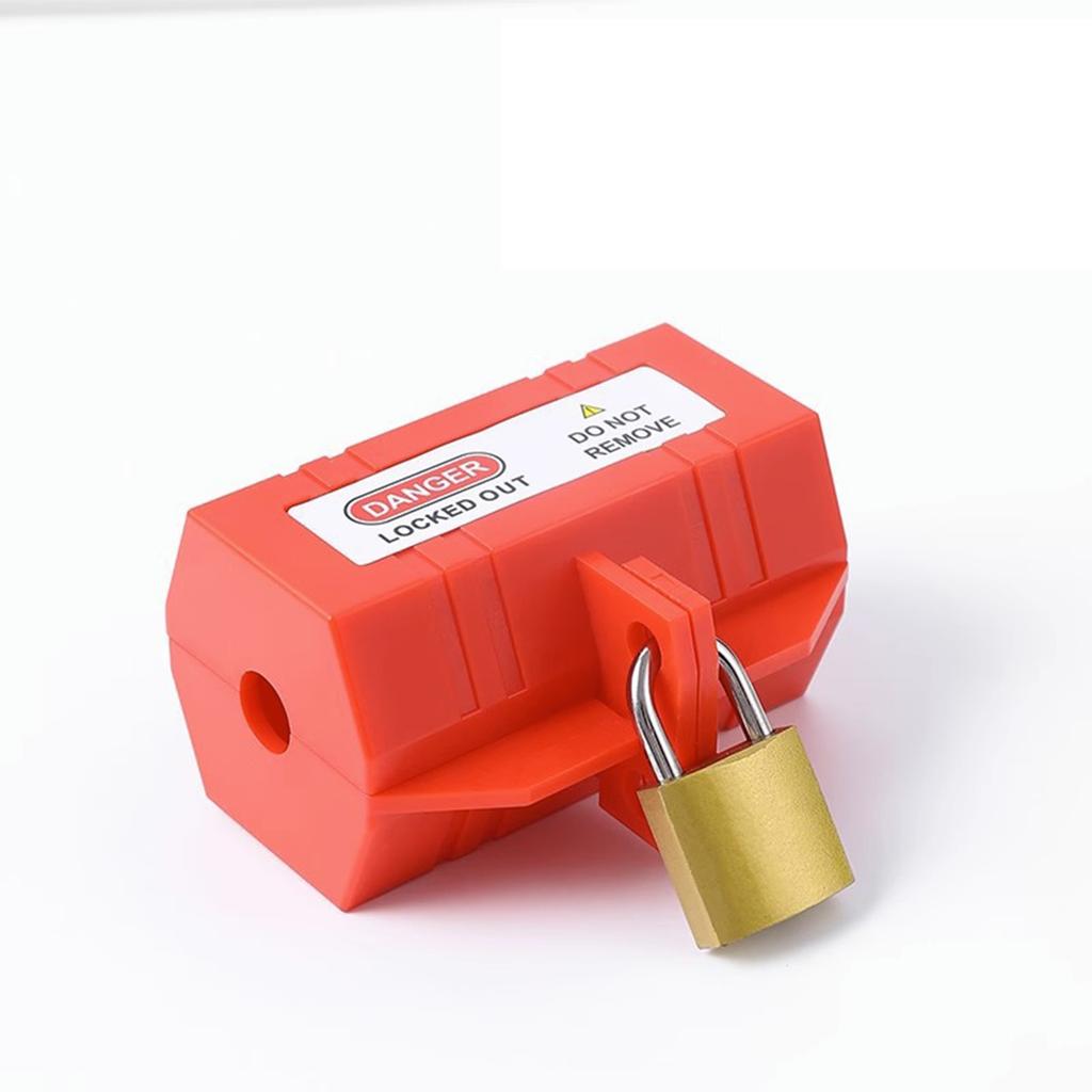 Plug Lockout Device with Locking Tag Plastic Tag Out Plug Power Lock Electric Plug & Thermostat Plug Lock Enduring