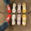 Mesh German training shoes women's autumn breathable and lightweight soft-soled Forrest Gump shoes retro thin sports board shoes