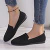 Женские туфли на плоской подошве весна-осень модные лоферы новые повседневные удобные однотонные кроссовки женские с круглым носком плоские прогулочные туфли женские