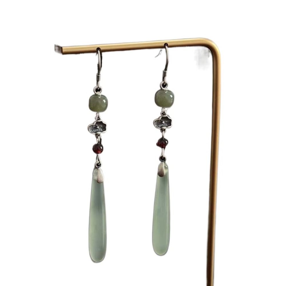 Винтажные серьги-бабочки с цветами в китайском стиле, серьги для ханфу, ювелирные аксессуары