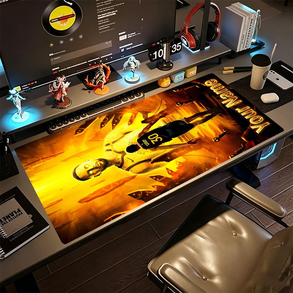 Golden State Curry12 Customizable Name Mouse Pad Desk Mouse Pad HD Print Desk Pad Non-Slip Rubber Base Perfect for Office Laptop Gaming Setup