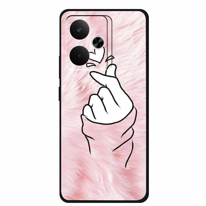 Чехол для телефона Realme GT7 GT 7T 7 T Сумка Черный Силиконовый Мягкий Задний Чехол Для Realme 14 4G 15 Pro Чехлы Coque Защитный Корпус