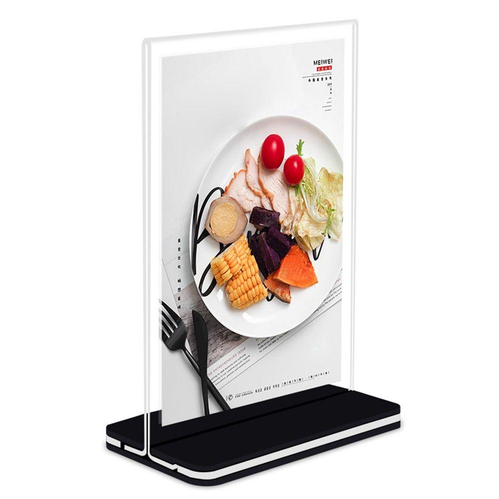 Acrylic Panel Wine Catalog Menu Display Stand A4 A5 A6 Collection Photo Protection Holder