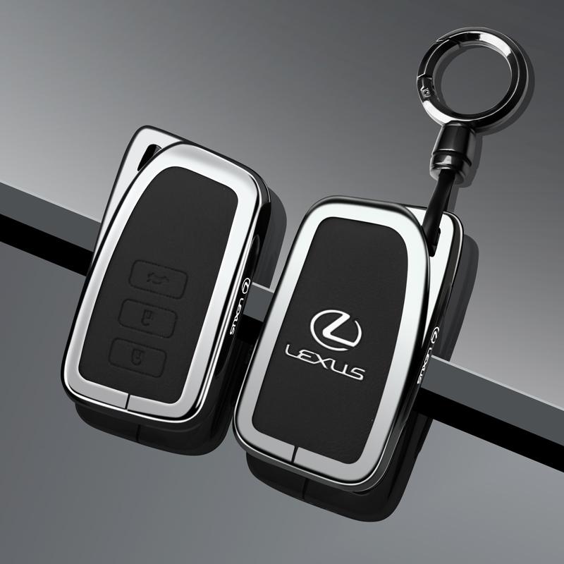 FIQK8 Car Stickers Zinc Alloy Car Key Case Cover For Lexus NX GS RX IS ES GX LX RC 200 250 350 LS 450H 300H Fob Keyless Protector Shel