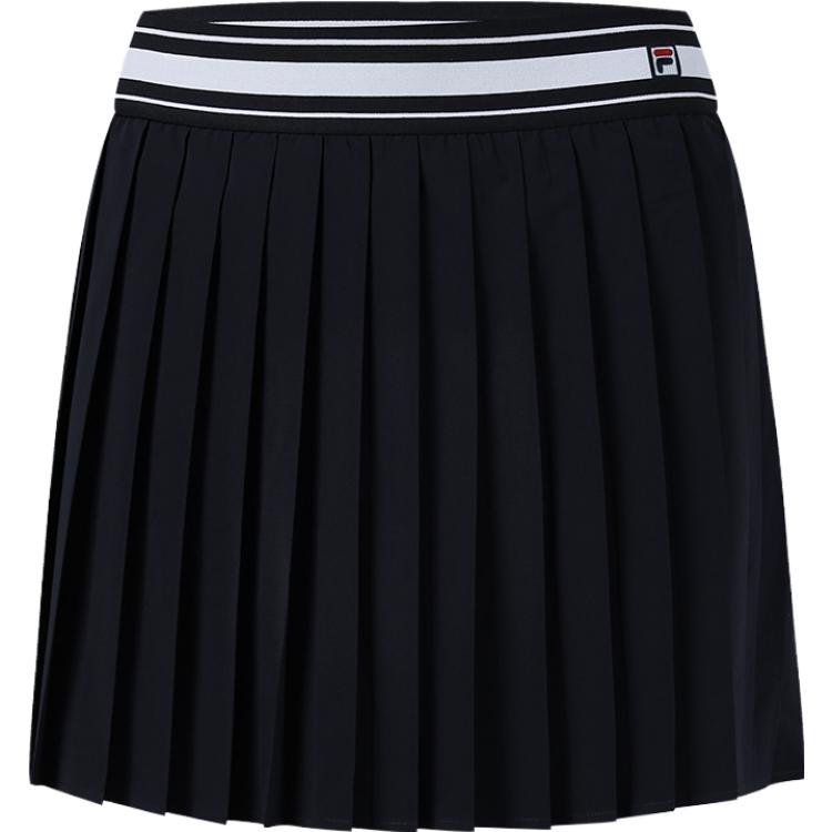 Fila Лого Однотонная Свободная Дышащая Плиссированная Теннисная Спортивная Тканая Повседневная Юбка Женские юбки Королевский-синий A11W323303F-NV