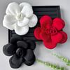 Exquisite 22cm Camellia Brooch 3D Formal Dress Badge Pin Large Flower Corsage  Girls